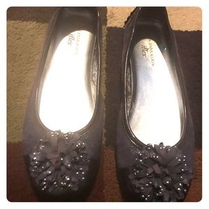 Dark purple Anne Klein flats